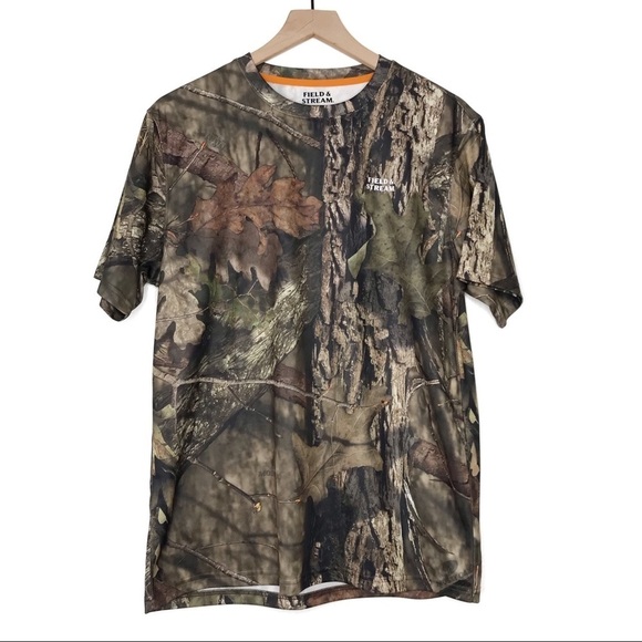FIELD AND STREAM Real Tree Camo Print Short Sleeve Top M - Picture 1 of 6